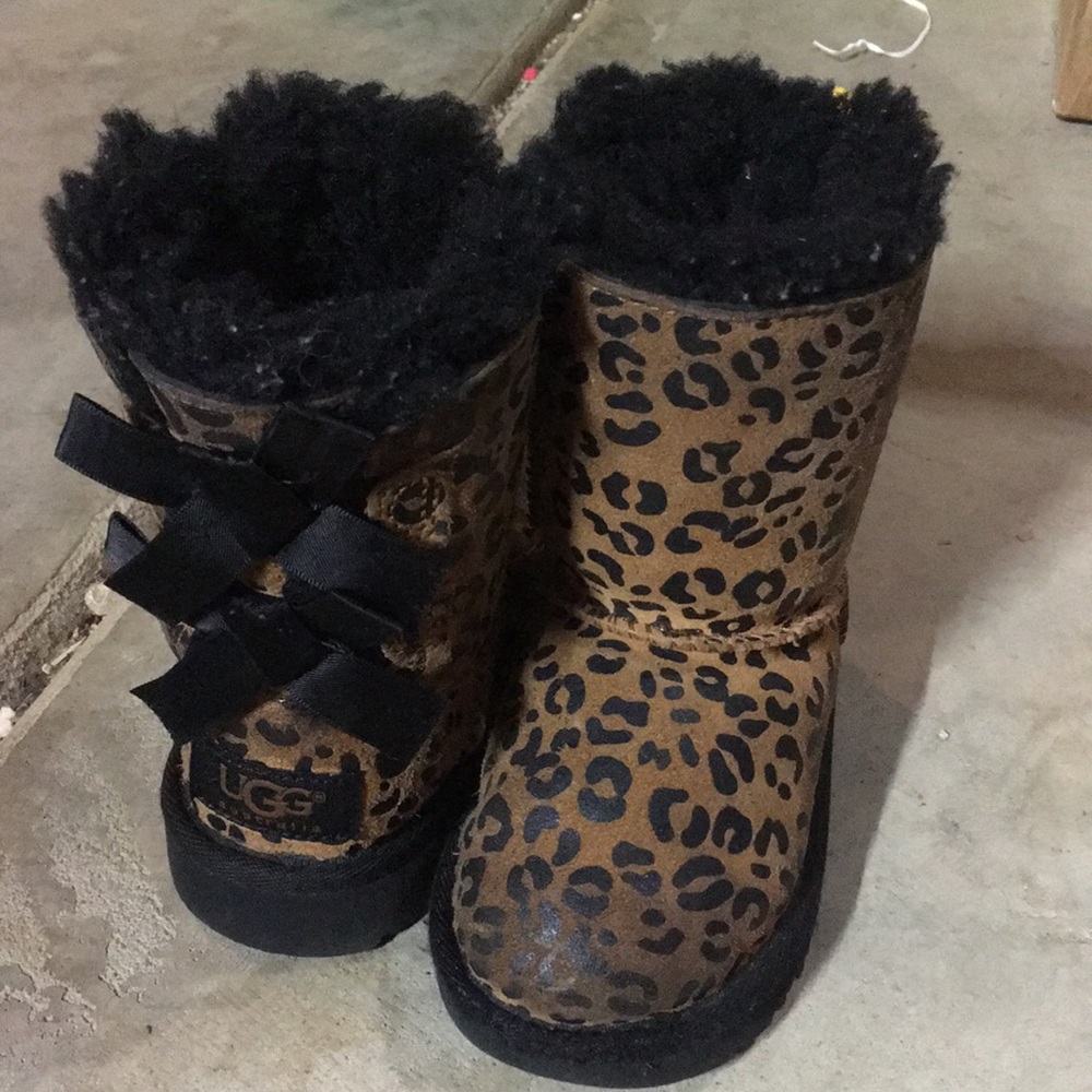 Cheetah printed uggs